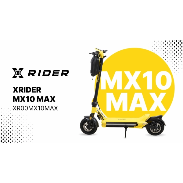 XRIDER MX10 Max, Aplikacja, KERS, 1400W PEAK, bateria DMEGC 18Ah z aktywnym balanserem