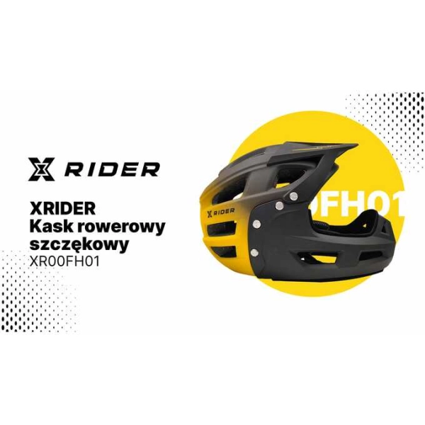 Kask rowerowy szczękowy Full Face XRIDER XR00FH01 rozmiar L