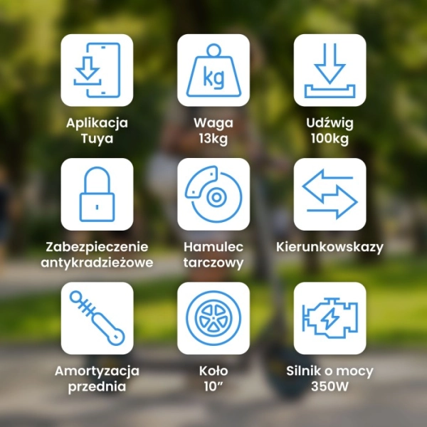 Hulajnoga elektryczna Motus Scooty 10 Elite